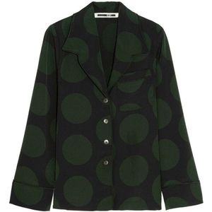Alexander McQueen Polka-dot Crepe Blouse